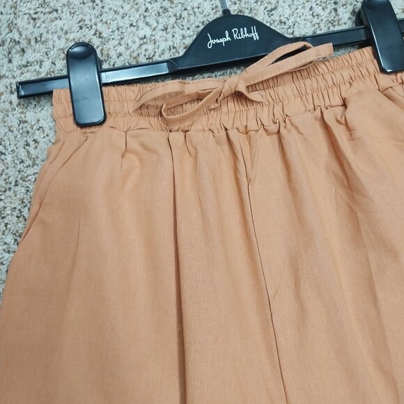 3678 Size Medium Two Piece Upcycled Rust and Gold with Applique Pant Set. - Picture 6 of 8